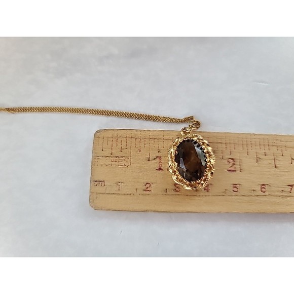 Atlas 12K GF Oval Shaped Pendant Quartz Vintage - Picture 9 of 10